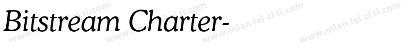 Bitstream Charter字体转换